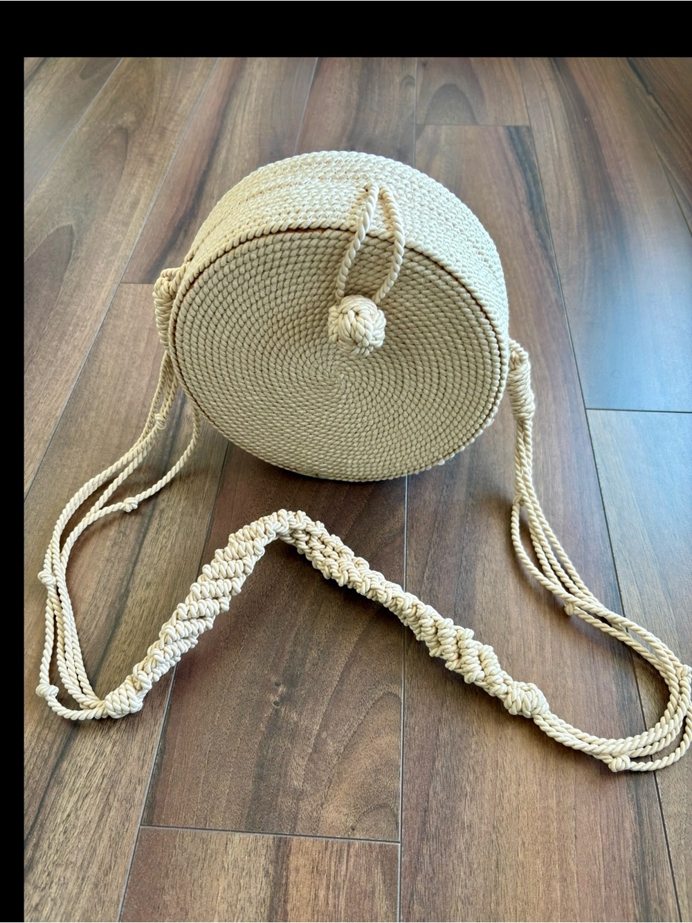 Zara Round Rope Crossbody Bag